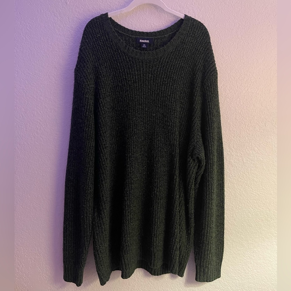 Women’s Dark Green Sweater Dress (Men’s Sweater)